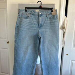 Madewell wide leg crop Jean NWT.